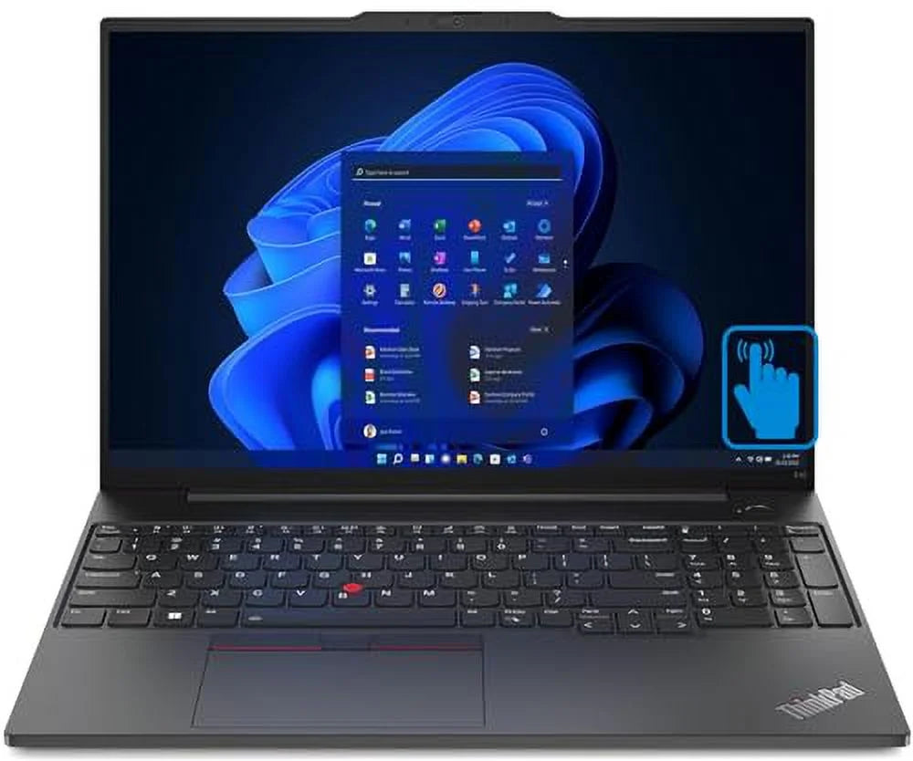 LENOVO Thinkpad E16 Gen 1 16.0" Touchscreen IPS WUXGA Display Laptop (Inteli5-1335U 10-Core, 8GB RAM, 1TB PCIe SSD, Intel UHD, WiFi 6, Backlit KYB, FP Reader, 2 Thunderbolt 4, Win 11 Pro) w/Hub