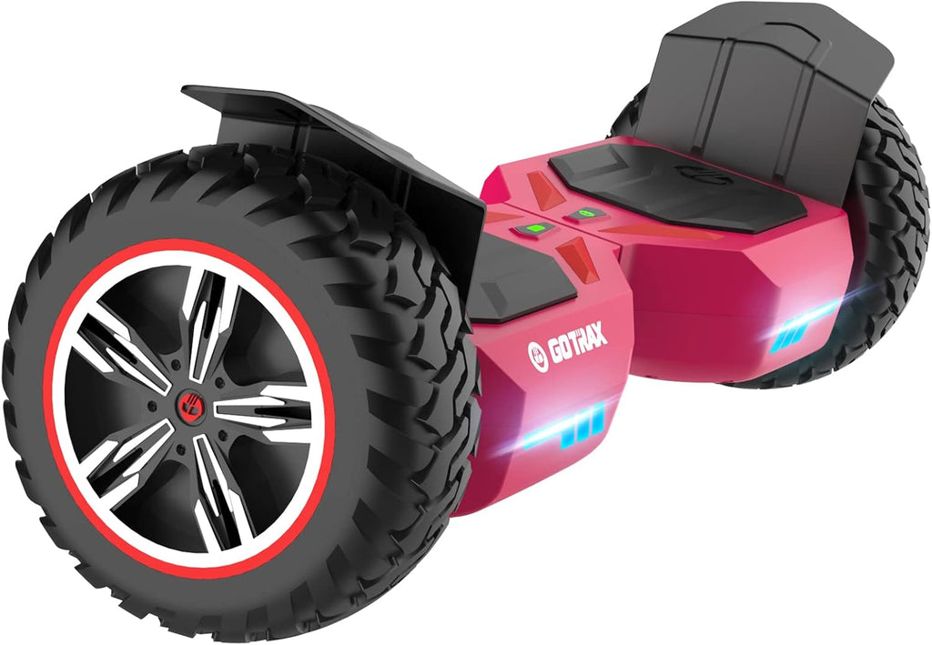 GOTRAX E4 All Terrain Hoverboard, 8.5" Offroad Tires Self Balancing Scooters with Music Speaker, UL2272 Certified, 144Wh Battery Up to 7 Miles, Dual 250W Motor Up to 7.5Mph
