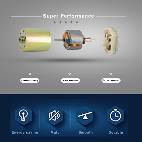 Greartisan DC Turbo Worm Geared Motor High Torque Turbine Worm Gear Box Reduction Motor 6mm Shaft