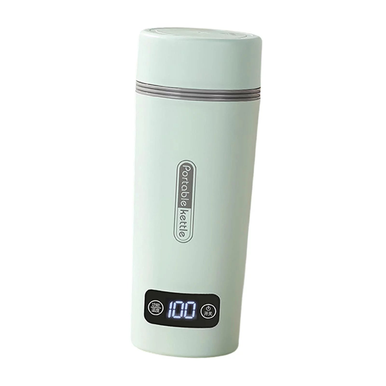 350ml Portable Kettle Electric Tea Kettle Insulated Smart Teapot Coffee Kettle Small Water Boiler for Parties Household Trips green