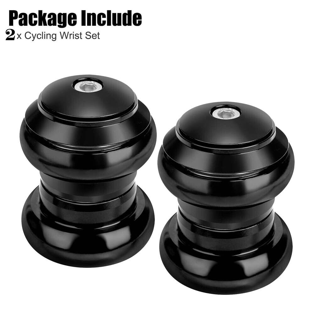 2PCS 34mm 1-1/8" Threadless Sealed External Bearing Headset Kits for MTB Road Bike Bicycle
