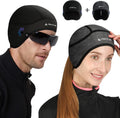 Hikenture Skull Cap Helmet Liner for Men and Women(2-Pack), Winter Thermal Cycling Cap for Men & Women, Running Cap for Men and Cycling Hat Beanie with Ponytail for Women