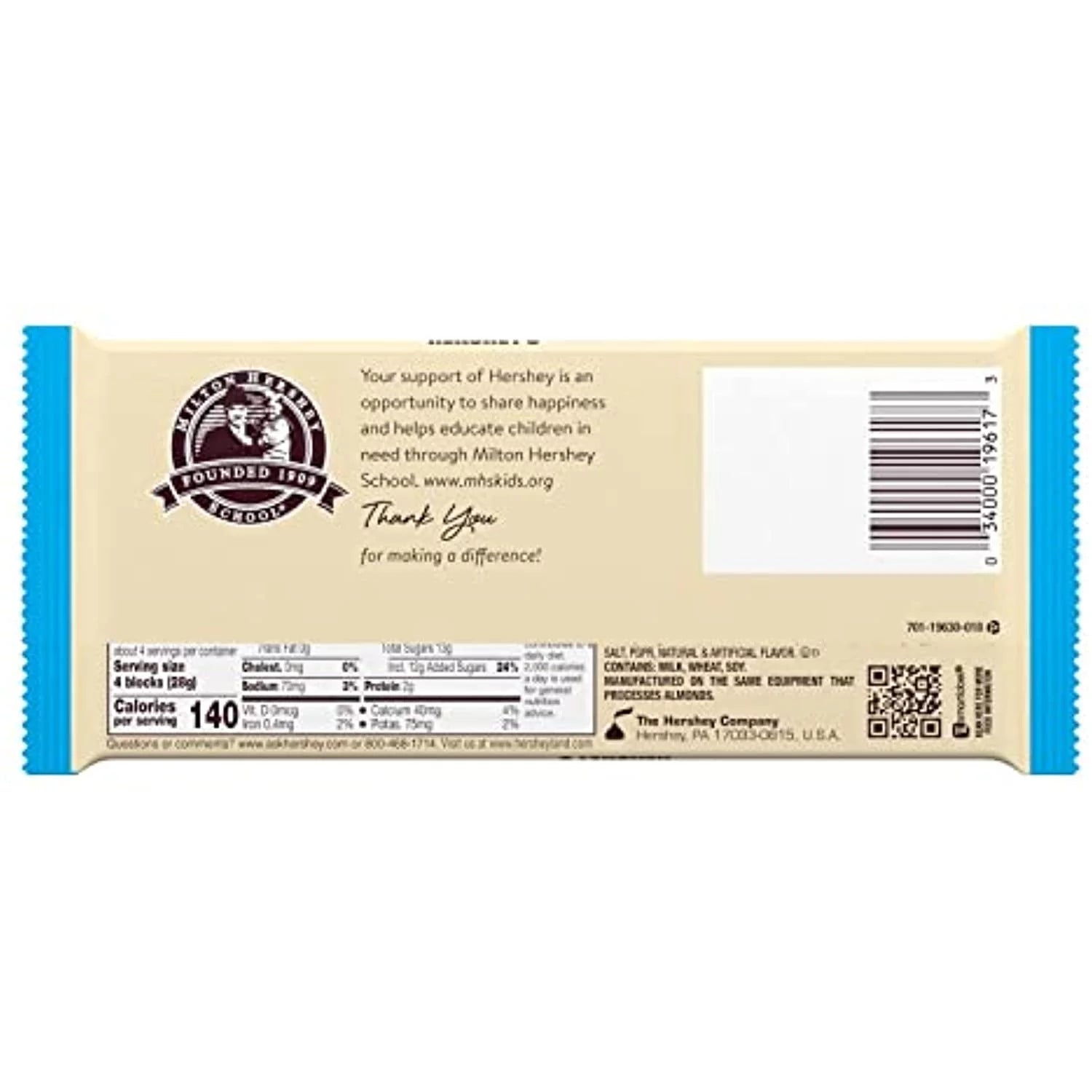 Hersheys Cookies N Creme Extra Large Candy, Bulk, 4 Oz Bars (12 Count)