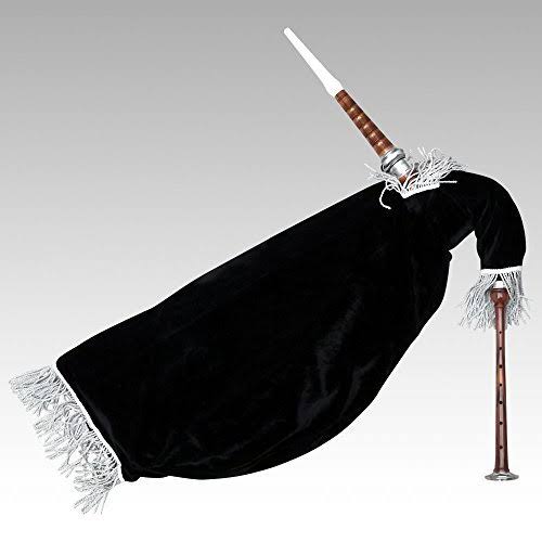 AAR Scottish Goose Practice Bagpipe Rosewood Silver Mounts Black Valvet Bag