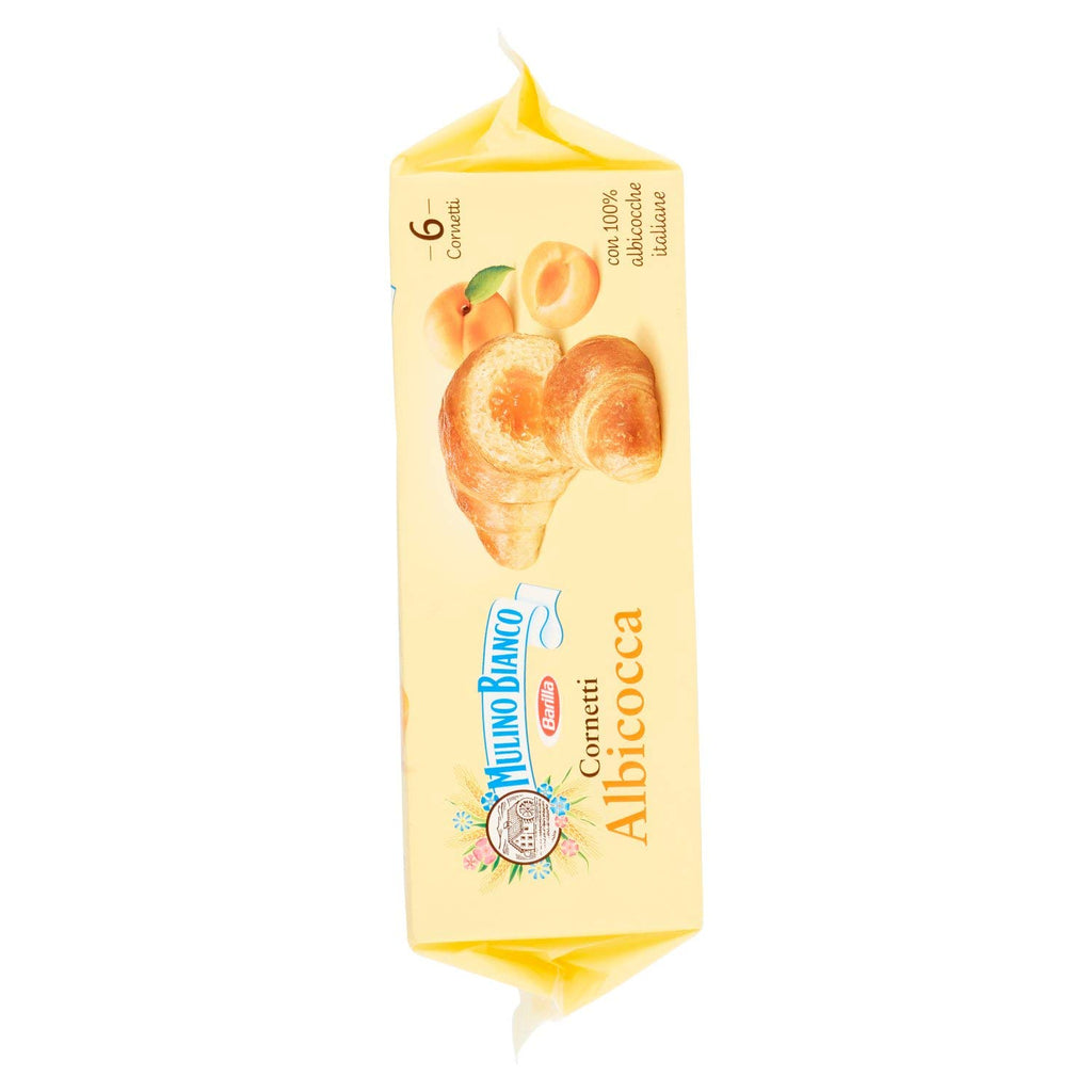 Mulino Bianco: "Cornetti alla Albicocca" 6 croissants with Apricot jam 10.58 Ounces (300g) [ Italian Import ]