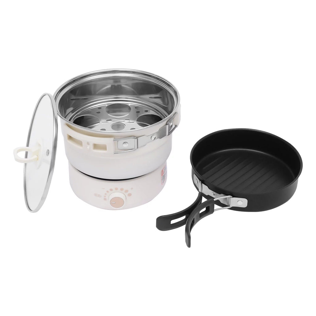 Portable Multi-function Electric Travel Cooker Frying Split Hot Pot 500W 110V
