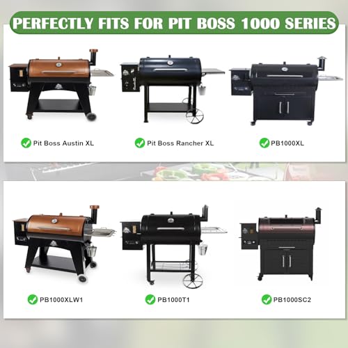 Hiorucet Flame Broiler Slide Cover and Bottom Kits for Pit Boss 820/1000 / 1100 Series Pellet Grill. Pit Boss Pellet Smoker Accessories.
