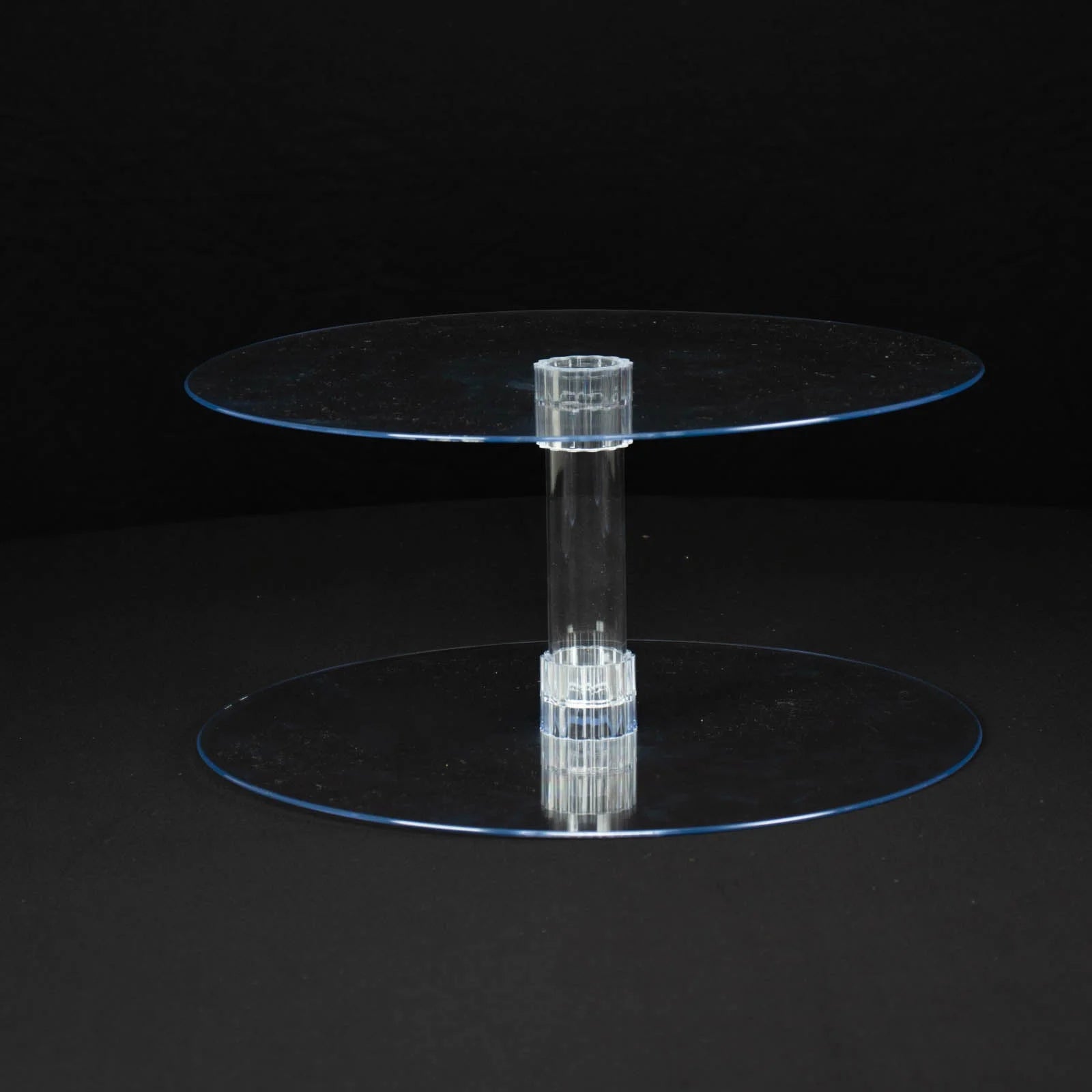 Efavormart 2 Tier 18 inch Acrylic Crystal Glass Clear Cupcake Dessert Decorating Stand For Birthday Xmas Party Wedding