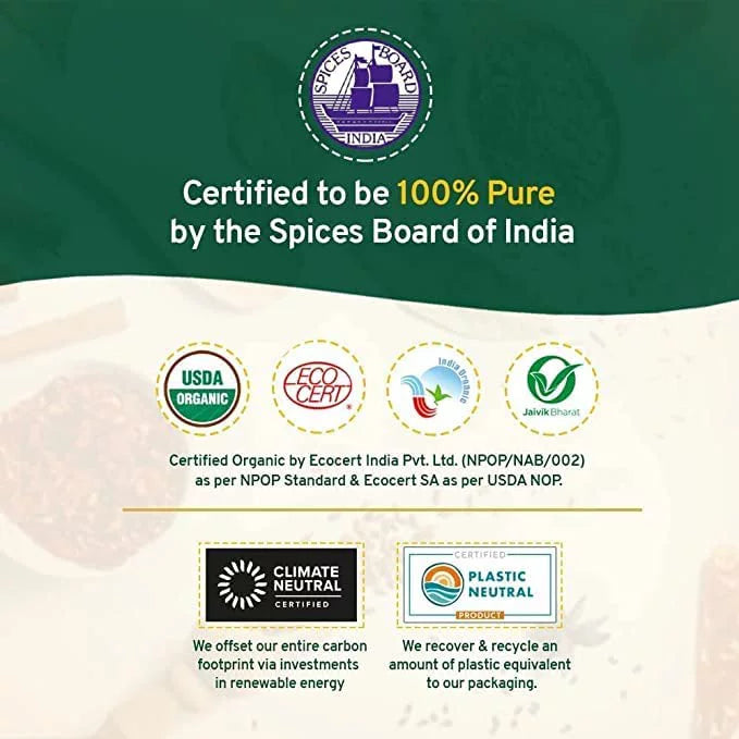 SPICE TRAIN, Organic Ginger Powder (454g/16oz) 100% Raw Ground Ginger Root Powder from India in Resealable Zip Lock Pouch | Active Gingerol, Perfect for Cooking, Baking Gingerbread, Smoothies & Tea