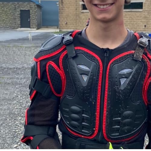 RIDBIKER Motorcycle Jacket Full Body Armor, Chest Protection Dirt Bike Gear for Men Motorcycle Gear Motorcycle Armor Motocross MTB Racing Off-Road