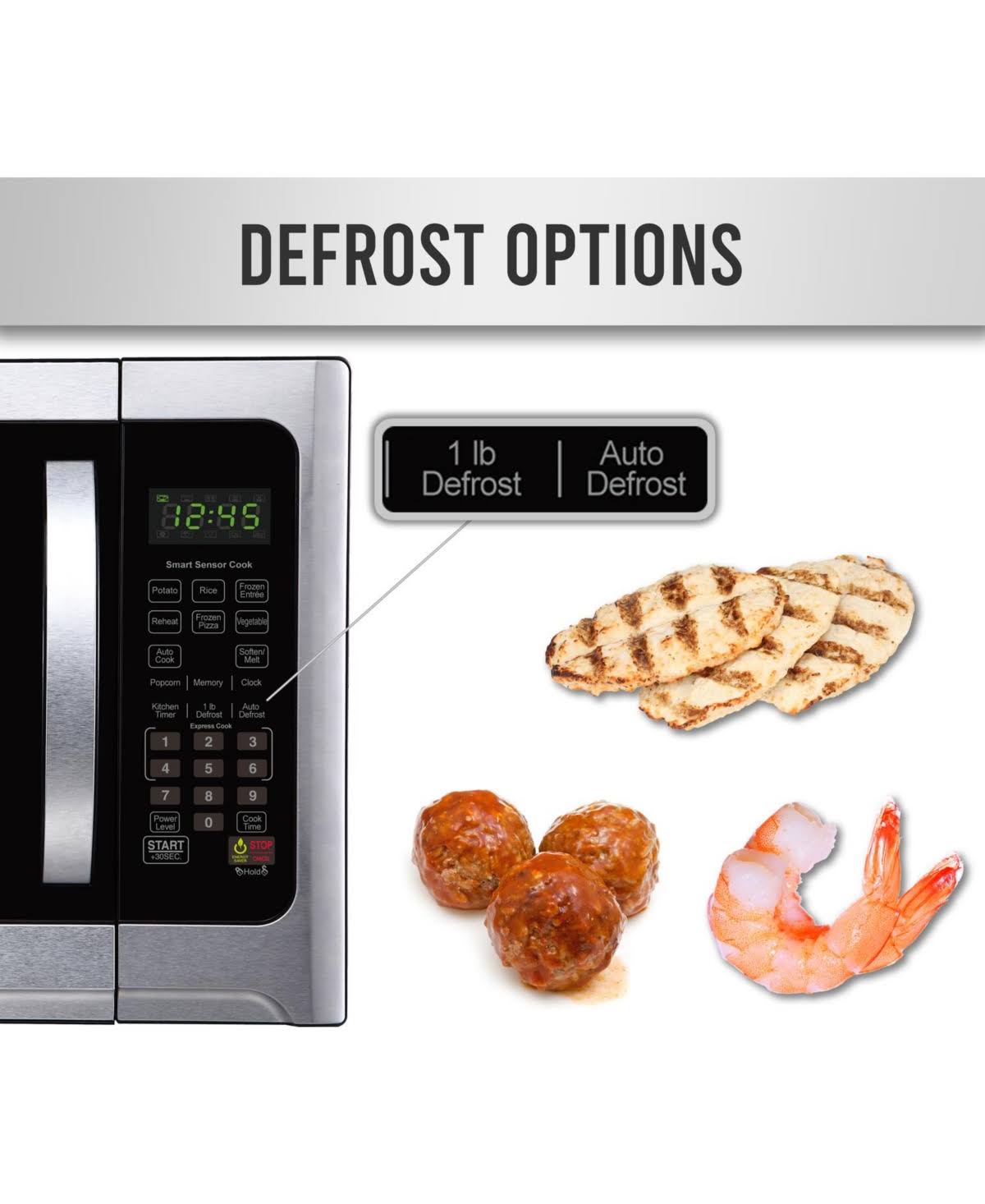 Farberware Professional 1.2 Cu. ft. 1100-Watt Microwave Oven with Sensor Cooking, Stainless Steel/Black, FMO12AHTBKE