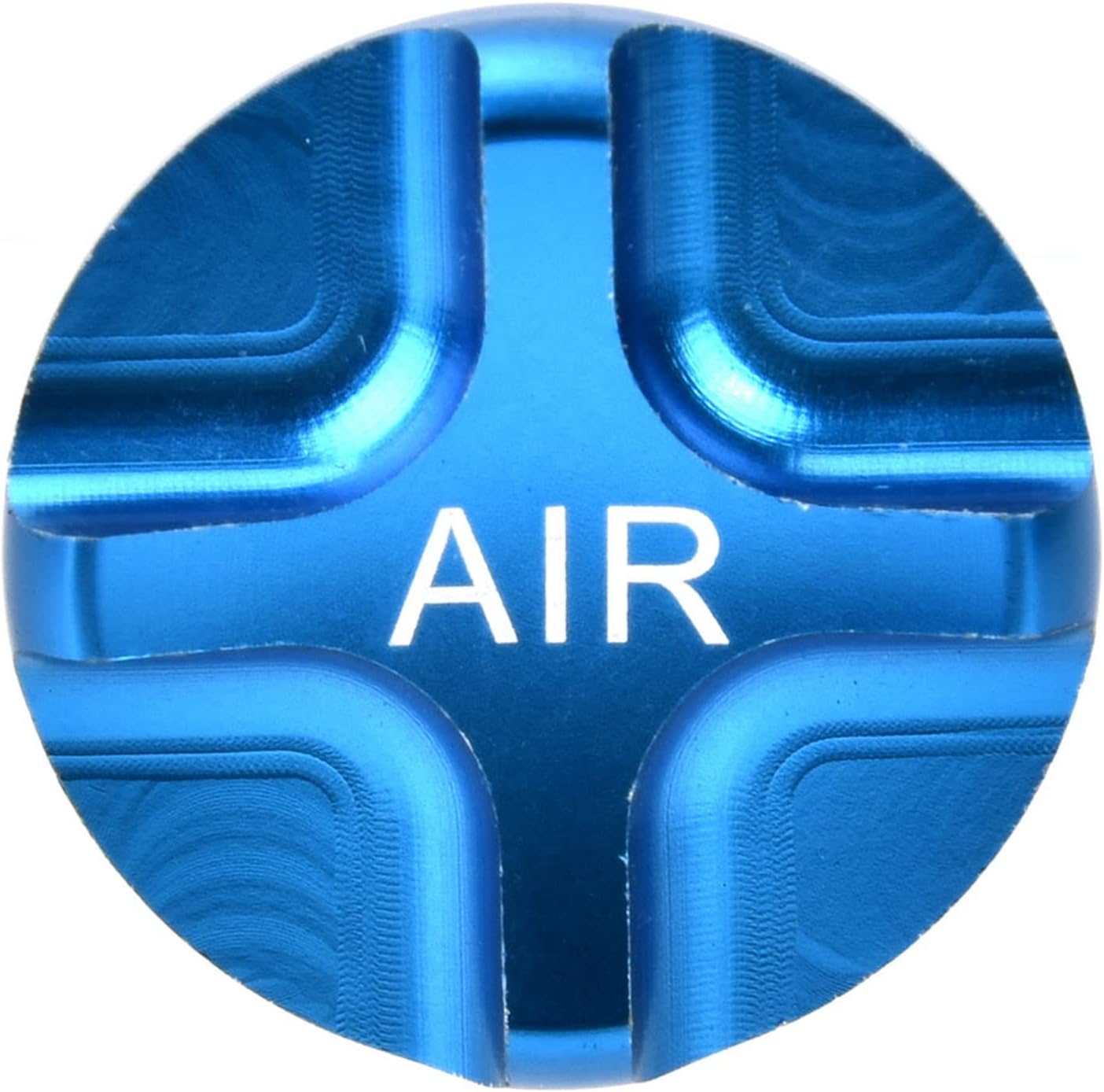 Air Valve Cap, MTB Headset Cap, Aluminium Alloy Suspension Fork Front Fork Airtight Valve Cover Bike Axxessory (Blue)