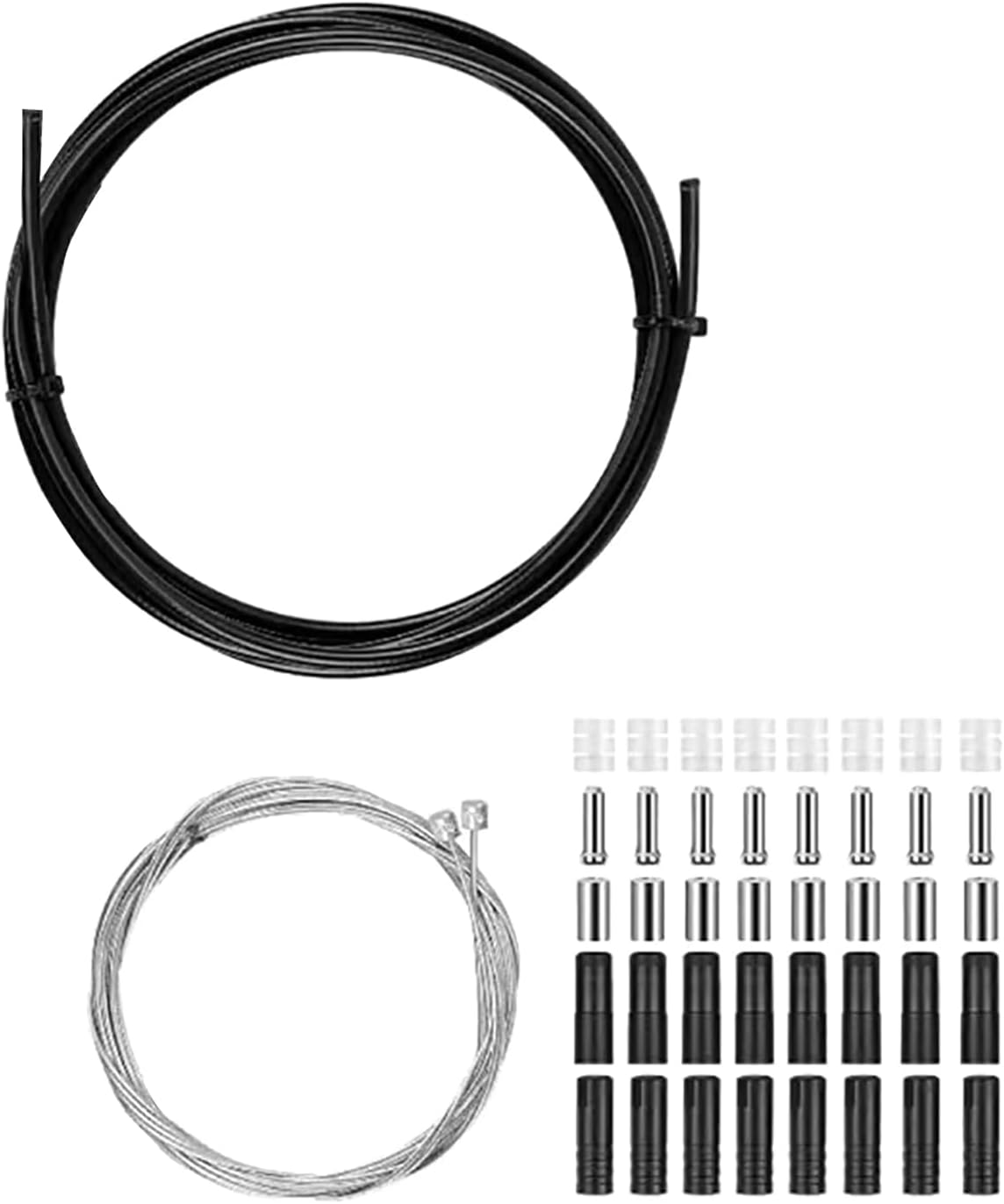 Bicycle Brake,Bike Accessories, Gear Cable Set, Gear Cable Rear Gear Cable Shifts Cable Set with Front Rear Part