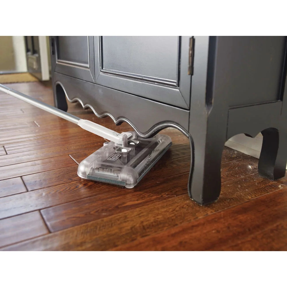 BLACK+DECKER Lithium Powered Floor Sweeper, White HFS115J10