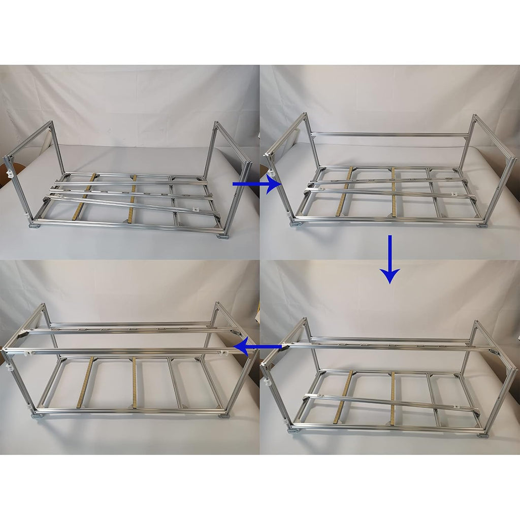 BitMinerex 8 GPU T-slotted Aluminum Mining Rig Open Air Frame Case