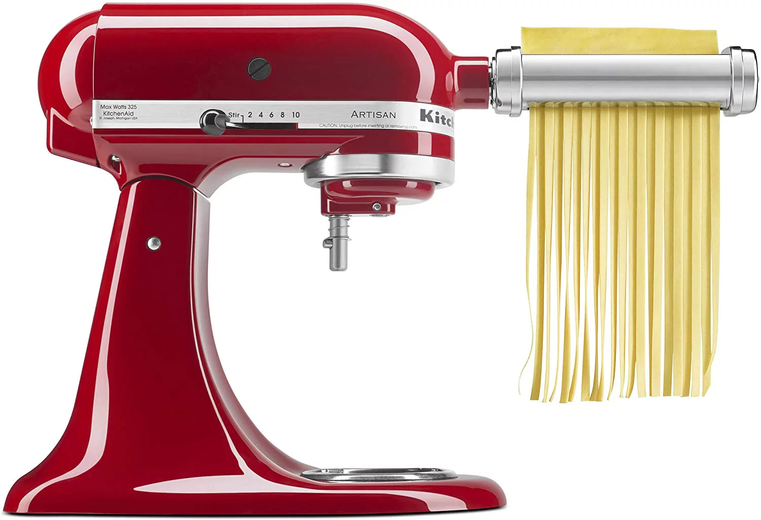 Excellent KitchenAid KSMPEXTA Gourmet Pasta Press Attachment with 6 Interchangeable Pasta Plates  White