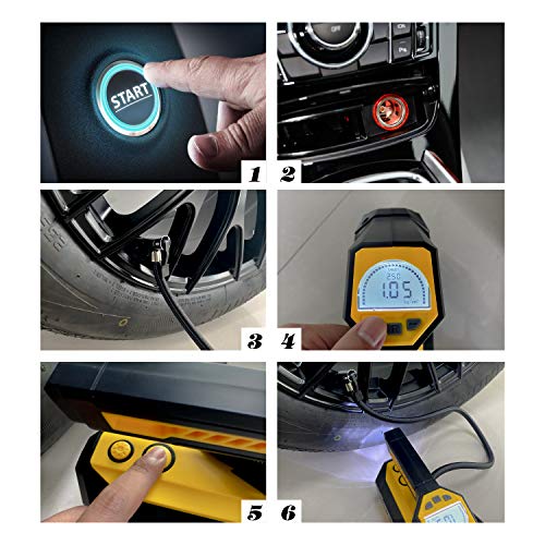 LivTee Tire Inflator Portable Air Compressor for Car Tires - Car Accessories
