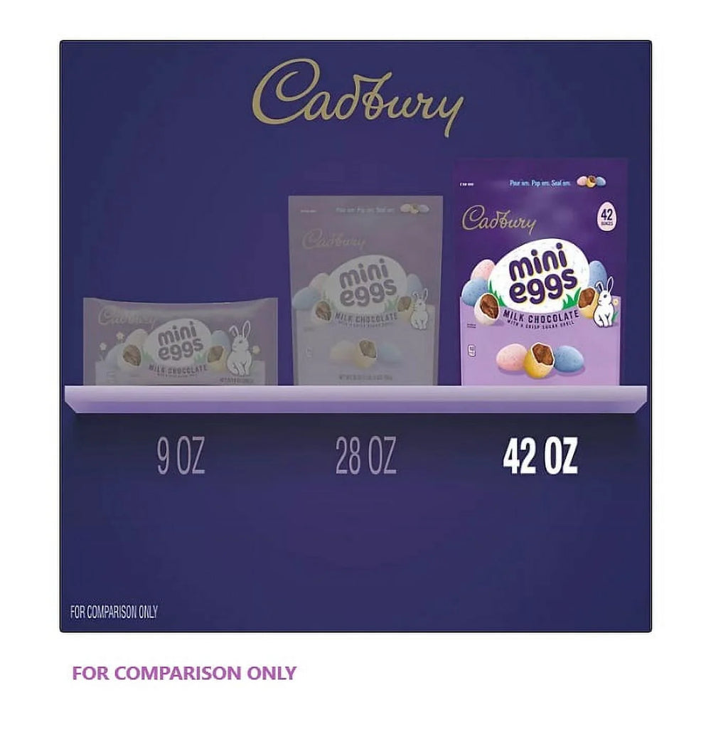 Cadbury Mini Eggs Large Size Bag- 42 ounces