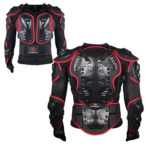 RIDBIKER Motorcycle Jacket Full Body Armor, Chest Protection Dirt Bike Gear for Men Motorcycle Gear Motorcycle Armor Motocross MTB Racing Off-Road