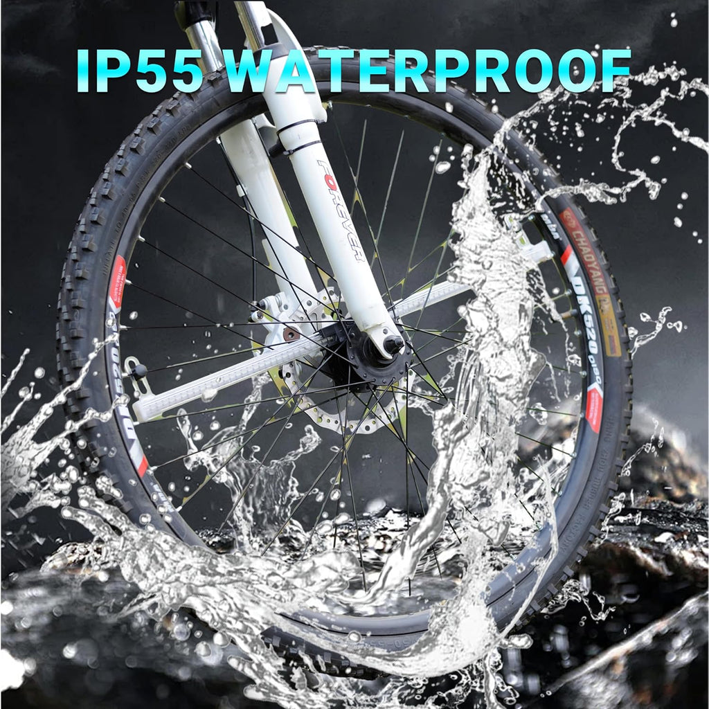Himiway LED Bike Wheel Lights DIY Bicycle Wheel Lights Waterproof Bike Spoke Light for Night Riding 21 Different Patterns LED Light for E-Bike Bike Accessories