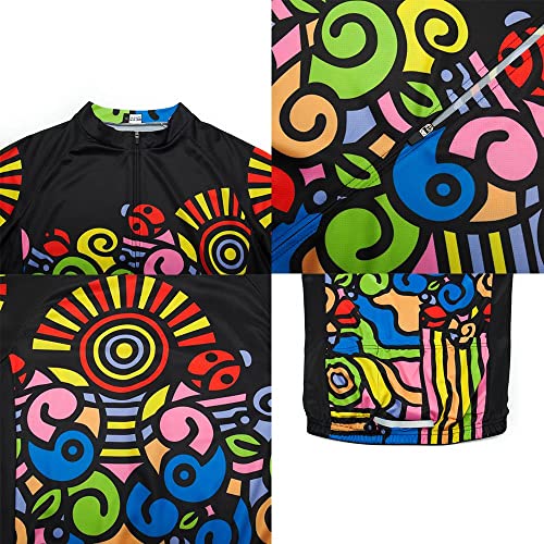 Women's Cycling Jersey Set Bike Shirt Long Sleeve Cycling Clothing Bicycle Bib Pants with 20D Gel Padded