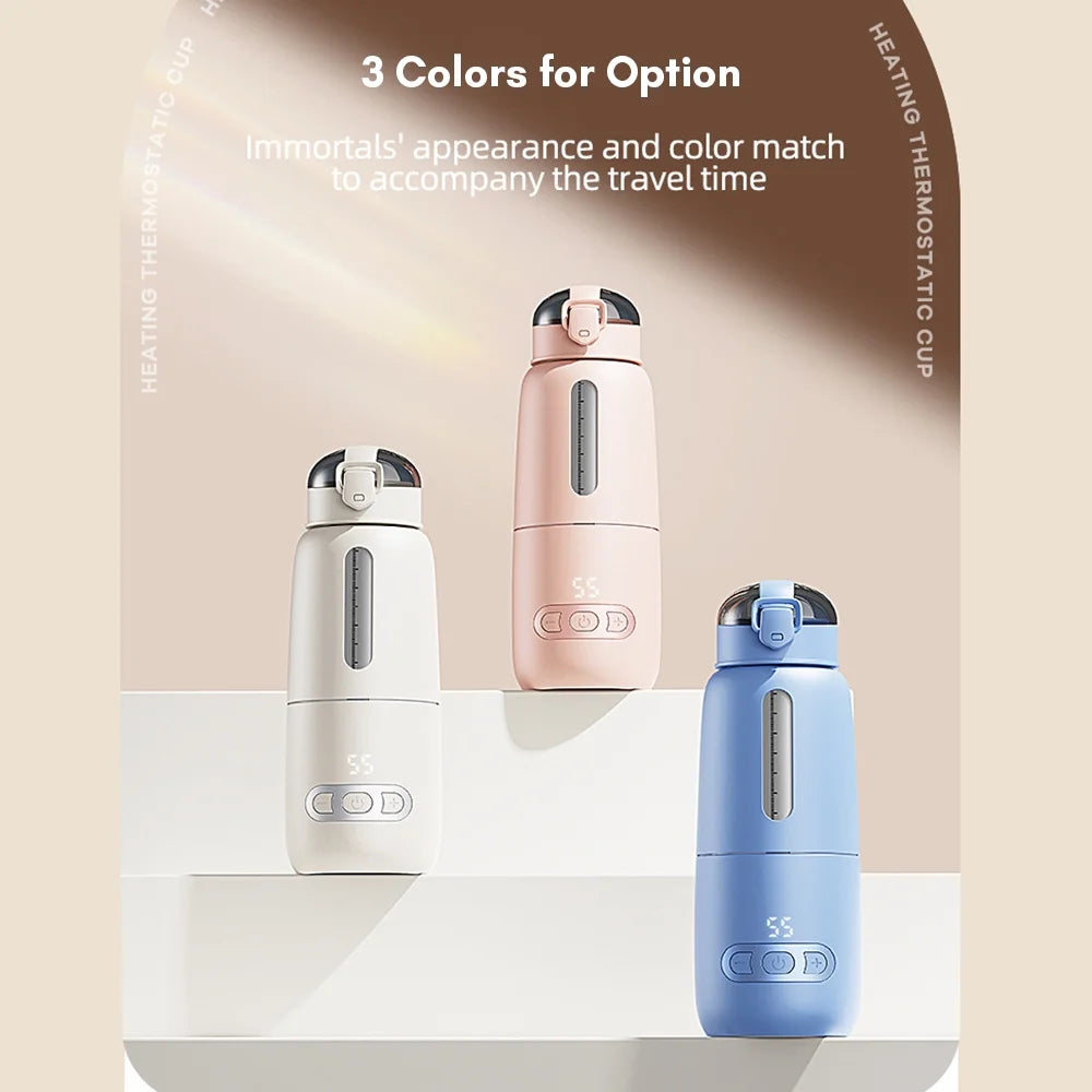 Tomshoo Wireless Instant Water Warmer, 300ml Capacity, Built in Battery, Portable Electric Kettle for Baby, Car Travel