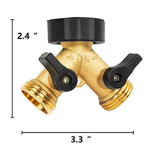 Brass Garden Hose Splitter (2 Way)