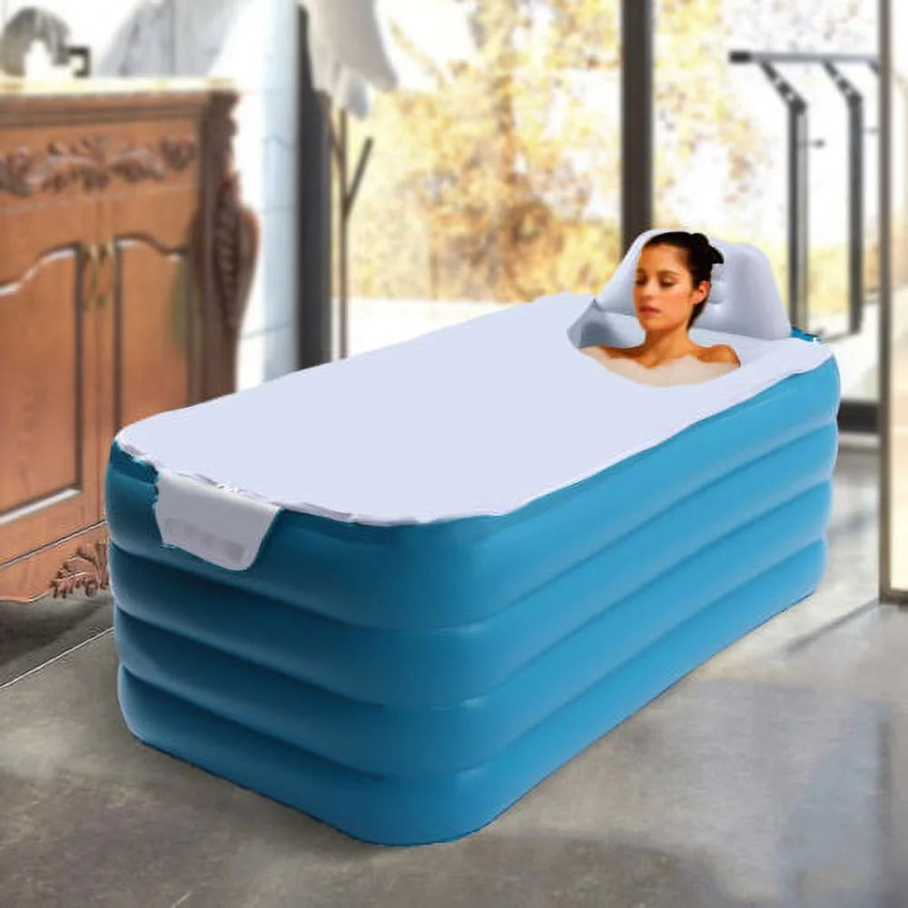 Foldable Portable Modern Automatic Blow Up Bathtub PVC Inflatable Adult Bath Tub