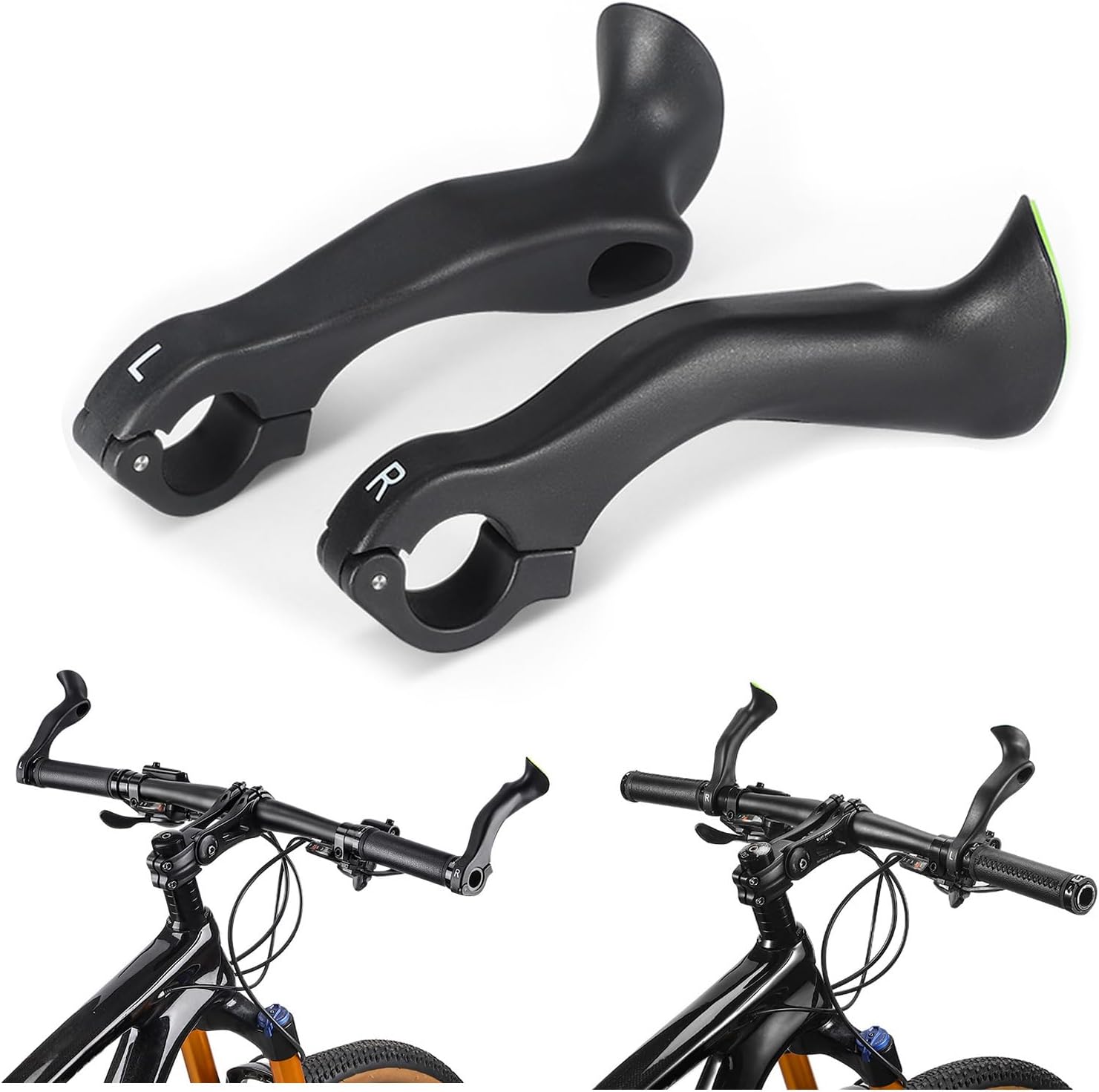 Bar Ends Road Handlebar Ends Mountain Bicycles Bar Ends Ergonomic Nonslip Handlebar Ends Cycling Gear Handlebar Grips Handlebar Accessories