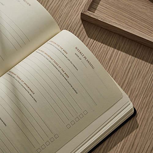 Intelligent Change 3-Month Productivity Planner 2024, Productivity Tools for Time Management & Mindfulness, Daily Planner To Do List, A5 Undated Quarterly Planner (Black)