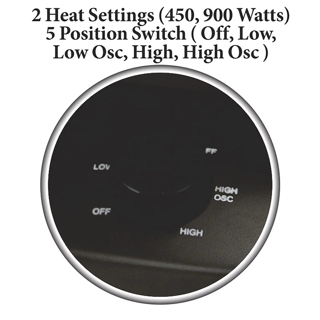Optimus  Oscillating Parabolic Radiant Heater with Timer