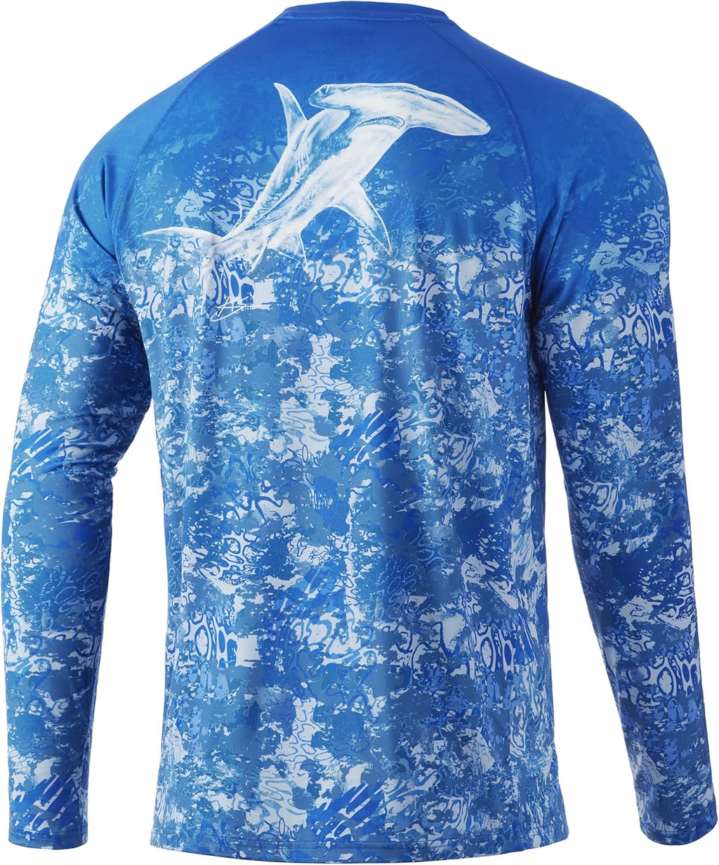 HUK Men's Pursuit Hogzilla | Long Sleeve Performance Fishing Shirt with +30 UPF Sun Protection