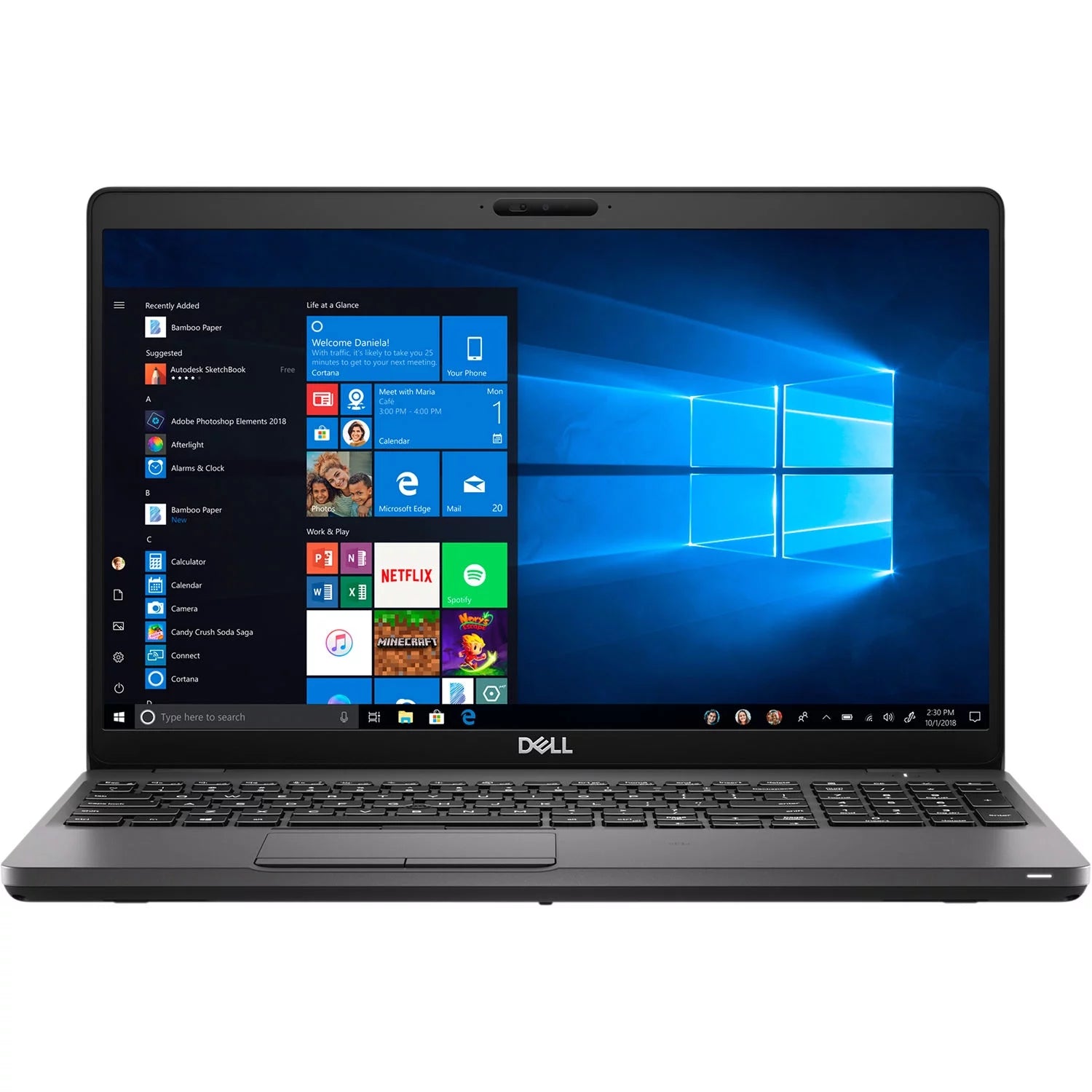 Dell Latitude 5500 15.6" Notebook - Core i5-8365U - 16GB RAM - 256GB SSD - UHD Graphics 620 - Windows 10 Pro - Black