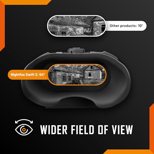 Nightfox Swift 2 and Swift 2 Pro Night Vision Goggles | Head Mounted | 1x Magnification | 1080P HD | USB Rechargeable | Digital Infrared Night Vision Binoculars