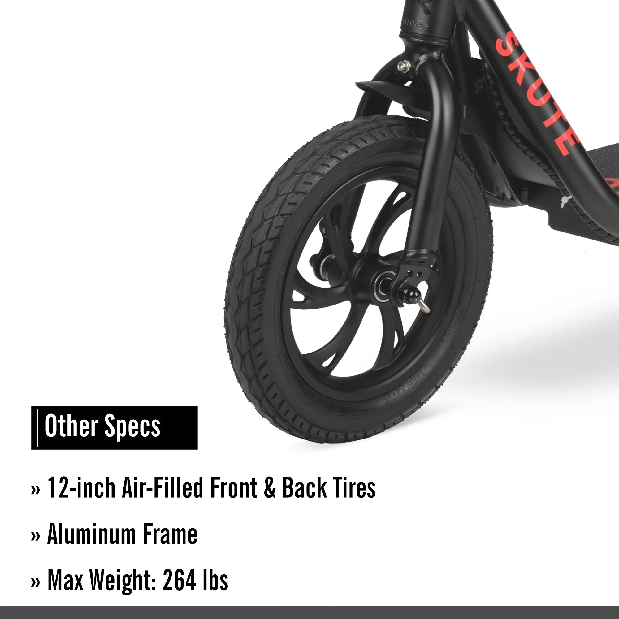 Hyper 36V Skute Commute 12" Seated Electric Scooter with Basket, 250W Motor, 13 Years+, Max Speed 15mph