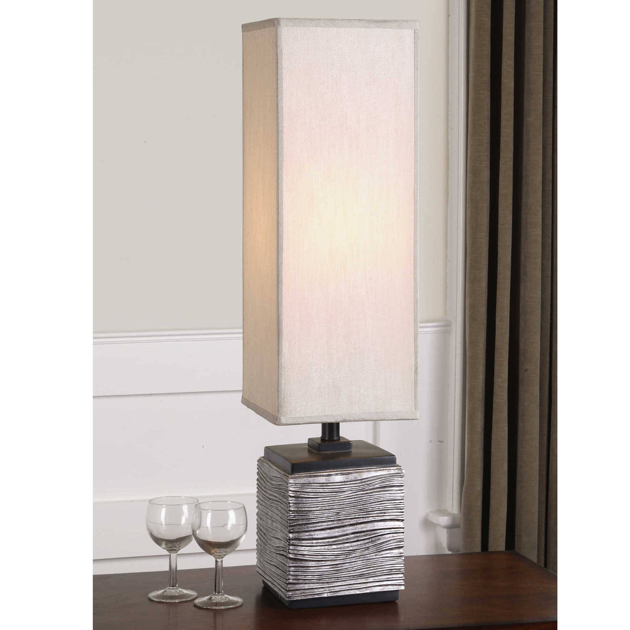 Uttermost Ciriaco Antiqued Silver Buffet Lamp