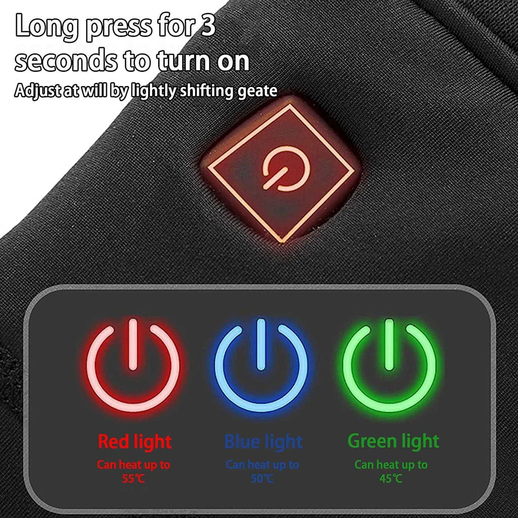 Safety Certification Men's Heating Underwear Thermal Suit, USB Insulation Heating Underwear Thermal Suit, with 3 Heating Levels and 9 Heating Zones, Suitable for Winter Skiing and Motorcycles