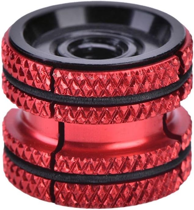 Headset Expander Plug, Bike Headset Carbon Fork Compression Plug for 28.6mm(Red) Compression Plug Carbon Steerer Bike Headset Compression Plug