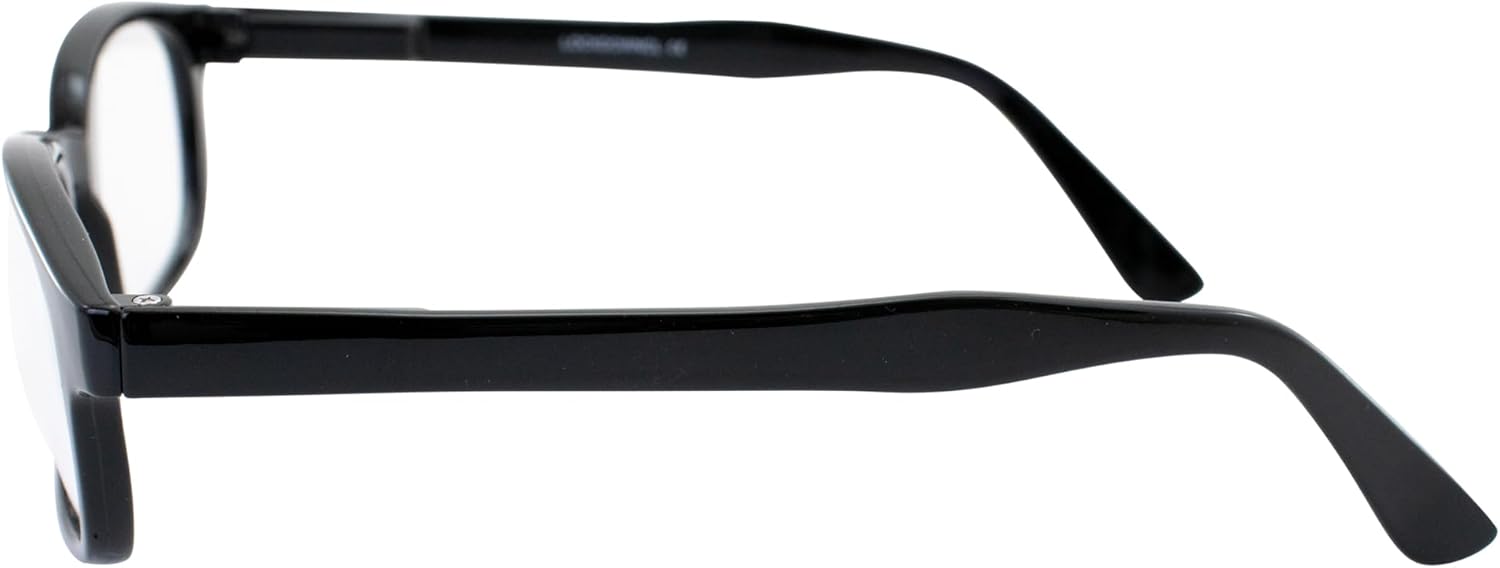 3 Pairs MotoFrames Lockdown Motorcycle Riding Glasses w/Black Frames Clear Smoke Yellow Lenses