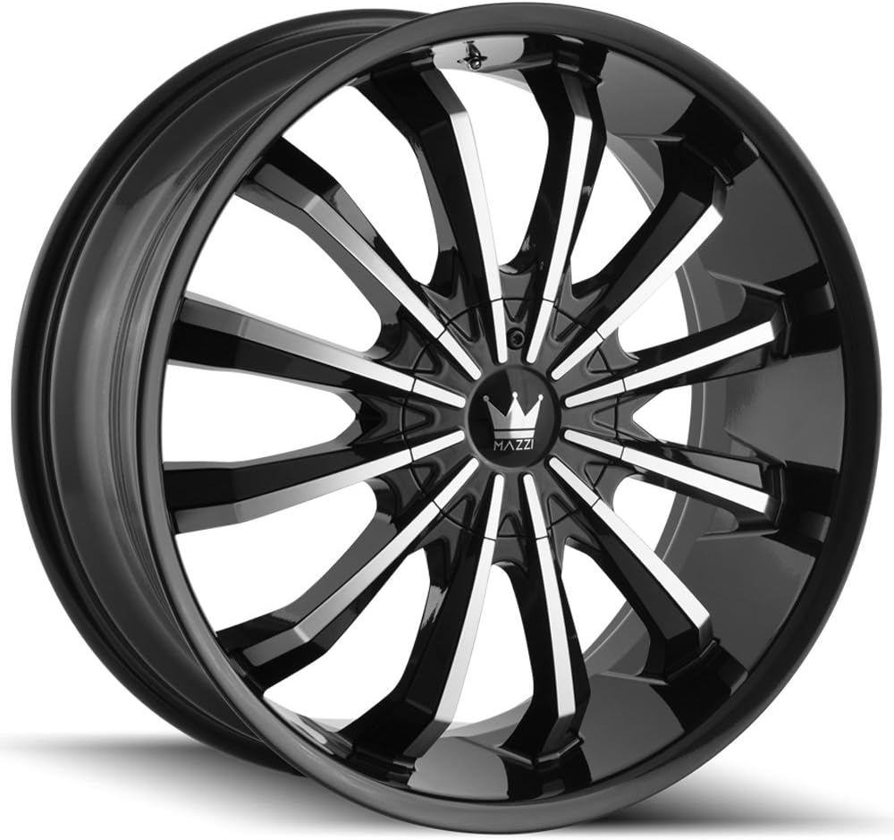 MAZZI Wheels 341-8714B Fusion 341 Gloss Black/Machined Face 18X7.5 5-108/5-114.3 40mm 72.62mm