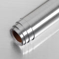 LaCheery Stainless Steel Contact Paper Silver Wallpaper Self Adhesive Removable Wallpaper Dishwasher Cover Shelf Liner Peel and Stick Wallpaper for Kitchen Appliances Refrigerator 16"x 317"