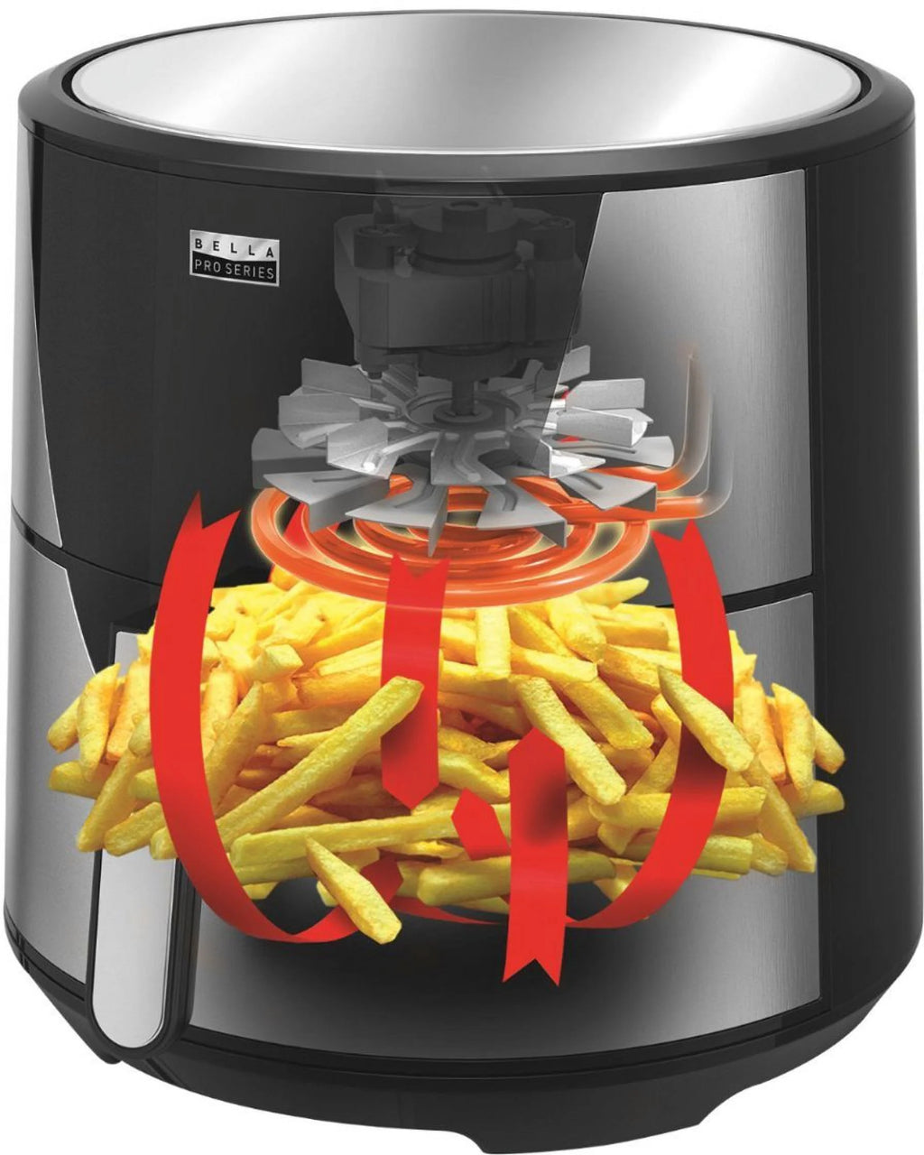Pro Series - 8-qt. Digital Air Fryer - Stainless Steel