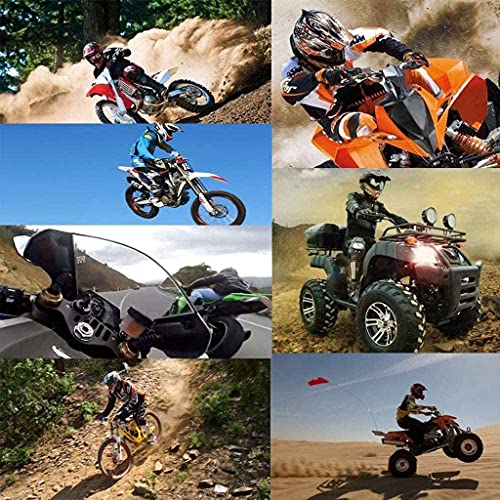 Four Wheeler Off-Road Motorcycle Bluetooth Helmet, Downhill Dirt Bike Full Face Helmet Set with Built-in Speaker, DOT Certified Youth & Kids Racing Kart Skateboard ATV Motocross Helmet