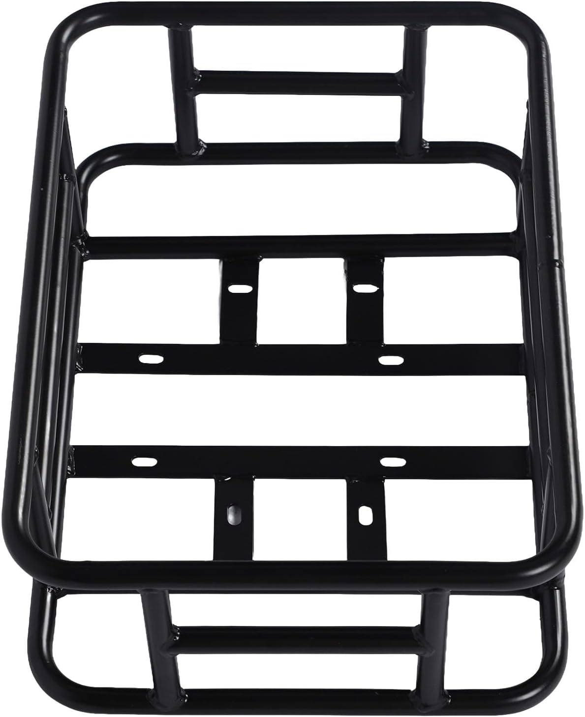 Rear Bike Basket, Iron Basket, Large Capacity Universal Bike Basket Rear with Accessories, Metal Rear Baskets for Bike Trip, Carrying Grocery, Store Parcels
