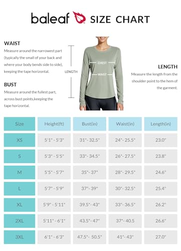 BALEAF Sun Shirt Women Long Sleeve UV Protection Shirts SPF Tops UPF 50+ Pocket