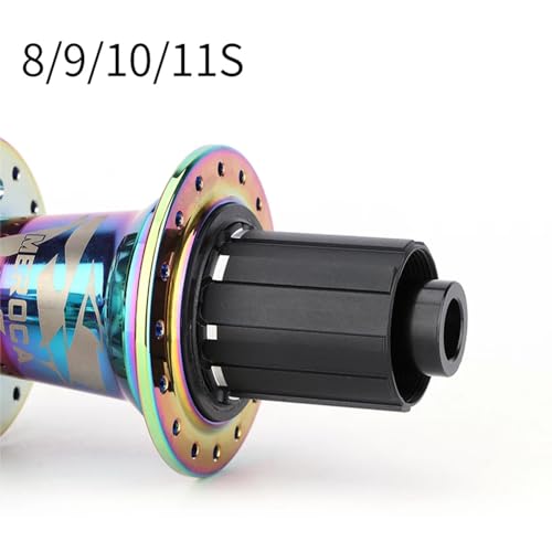 MTB Hub 32 Holes 5 Bearing Front Rear Aluminum Alloy Bike Hubs,Thru Axle/Quick Release Six Pawls Disc Brake HG Taki Bicycle Hubs for 8-11 Speed Mountain Bike