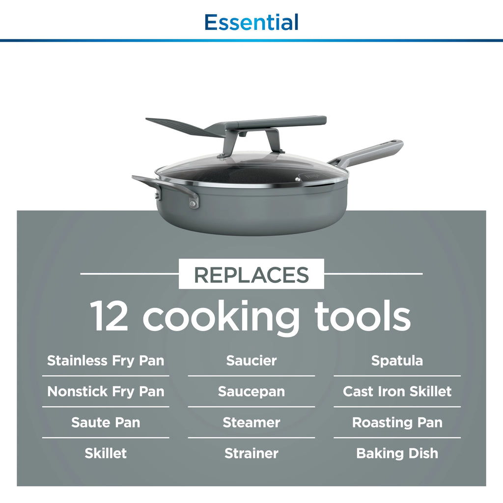 Ninja Foodi Never Stick Possible Pan, Sea Salt Grey CW100GY