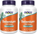 Now Foods Selenium 200 mcg VCaps, 180 Count (Pack of 2) Unflavored 180 Count (Pack of 2)
