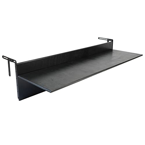 Balcony Bar Table for Railings, Outdoor Folding Deck Rail Table for Patio, Balcony Hanging Desk for Many Railings Compatible, Wooden Bar Serving Table for Porch (Chestnut, XL: 47.3 x 11.8 inches)