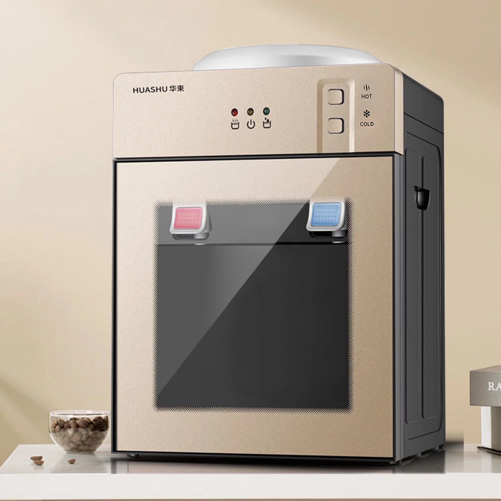 5 Gallon Top Loading Countertop Water Cooler Dispenser Cold Hot Water Dispenser